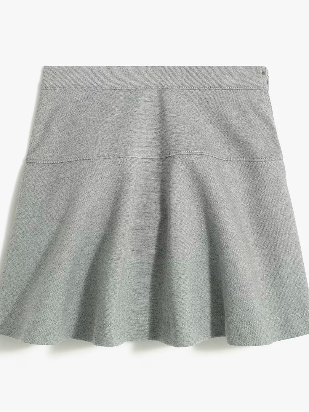 Crewcuts Gray Flared Knit Skirt